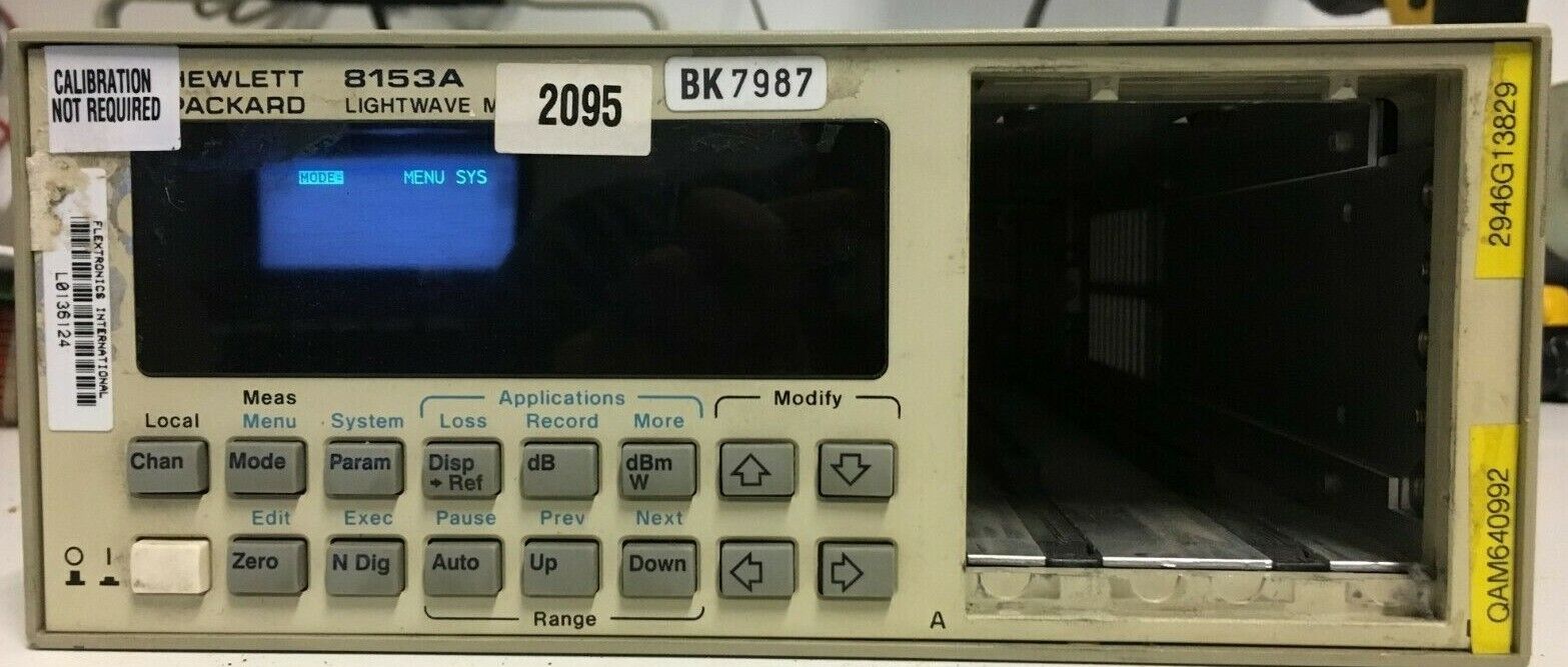 Agilent HP 8153A LightWave Multimeter
