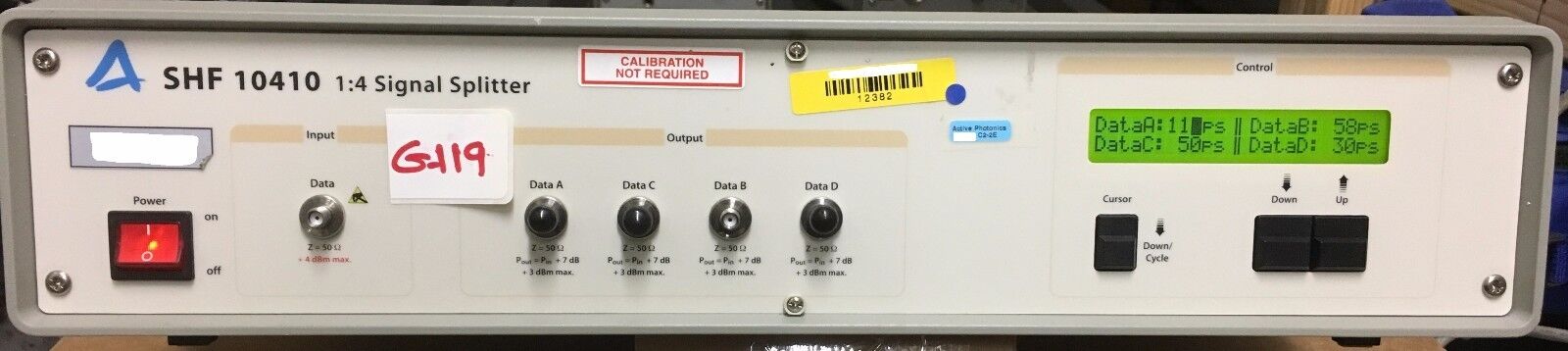 SHF 10410 1:4 Signal Splitter for 40Gb/s