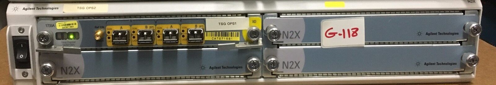 Agilent N5541A N2X Chassis w (1 X 1735A) LAN Protocol Fiber Module