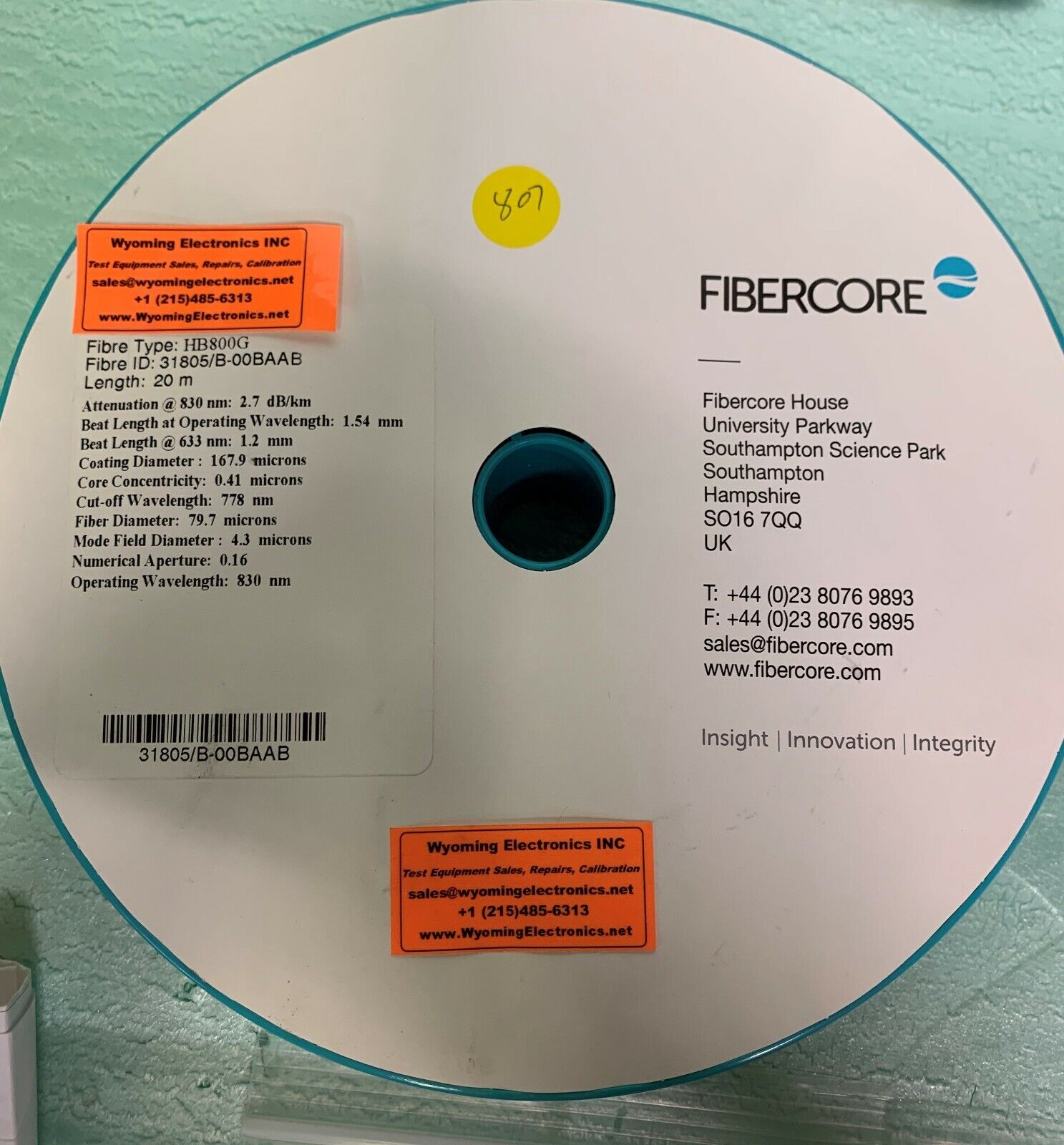 Fibercore PM Gyro HB800G 20 METERS - Wyoming Electronics Inc