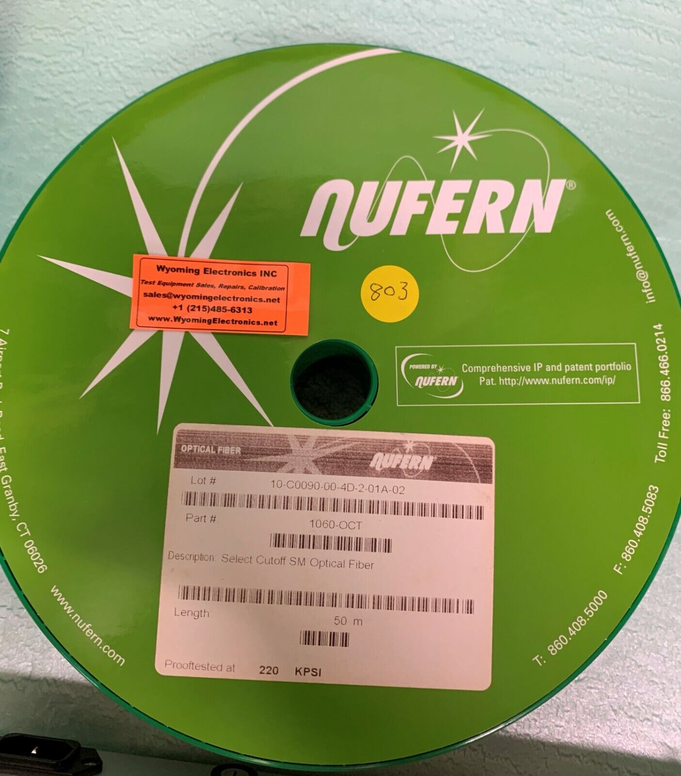 NUFRAN 1060-OCT 50 METERS OCT Imaging & Spectroscopy Fiber