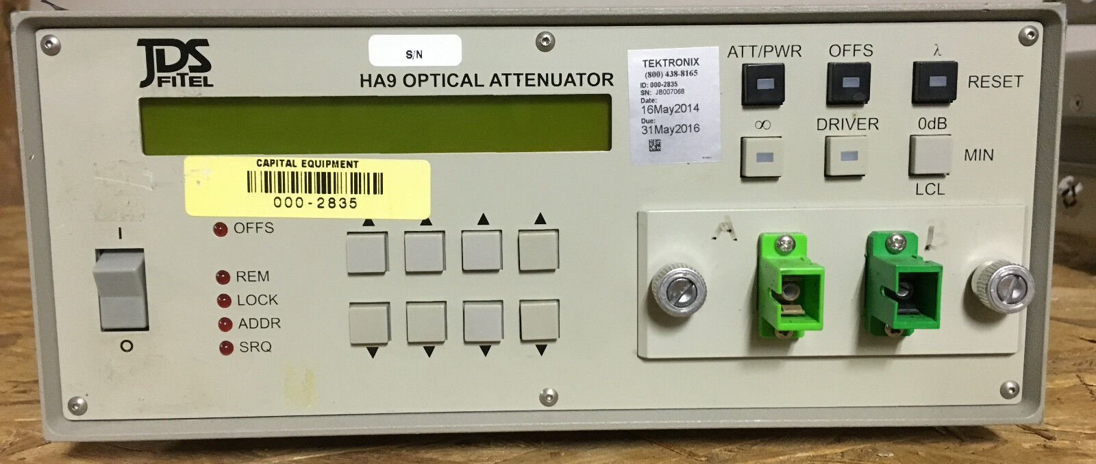 JDS Uniphase  JDSU HA9 HA9503-SUS2  Programmable Attenuator
