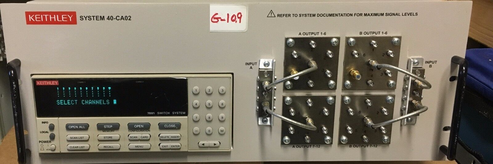 keithley 7001 SWITCH SYSTEM S40-CA02
