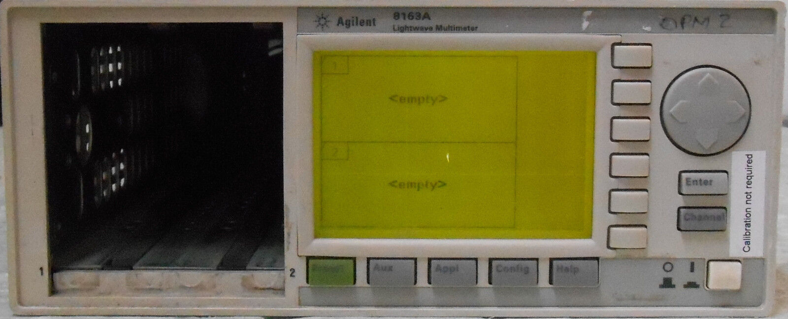 Agilent 8163A Mainframe meter