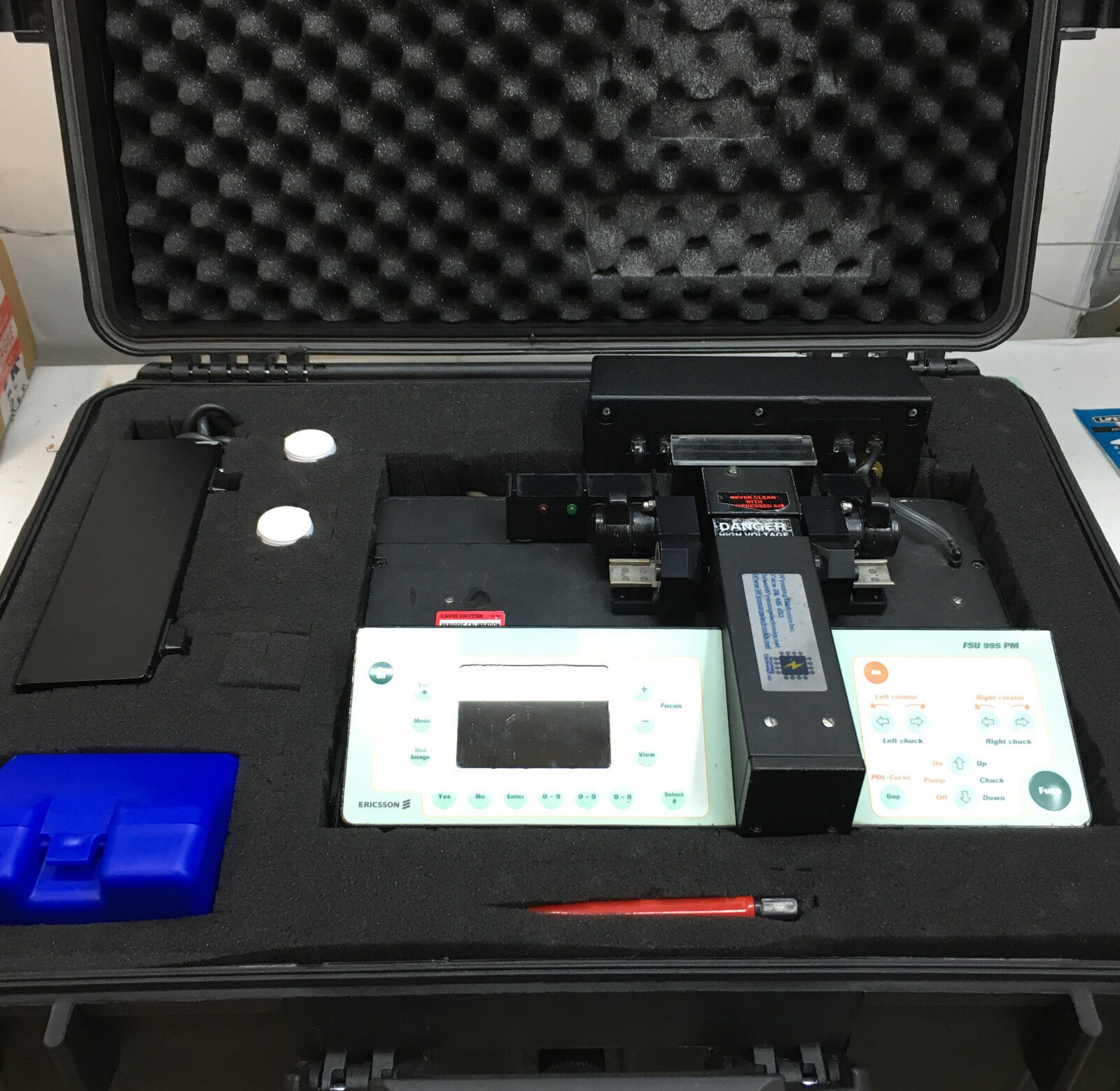 ERICSSON FSU 995PM FUSION SPLICER / CLEAVER FULL SET CALIBRATED