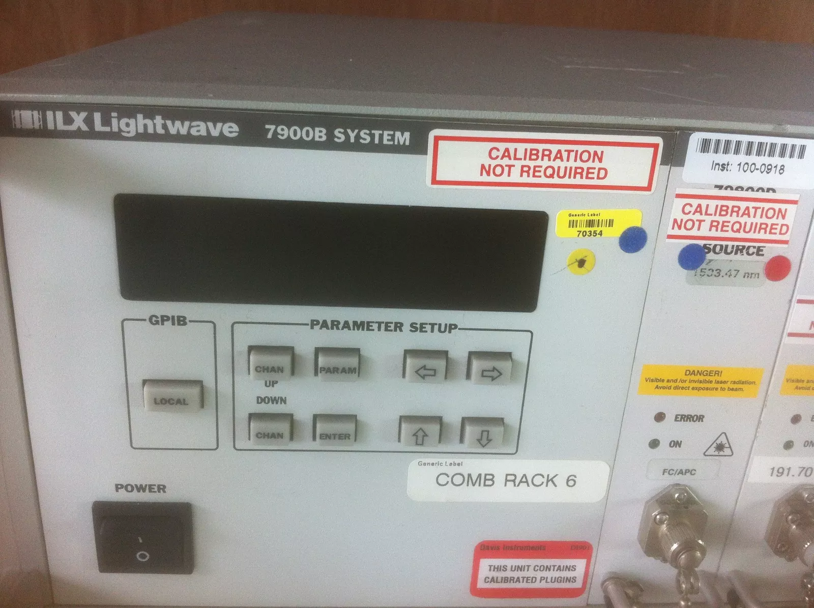 ILX Lightwave 7900B Maninfram with 8 sources 79800D