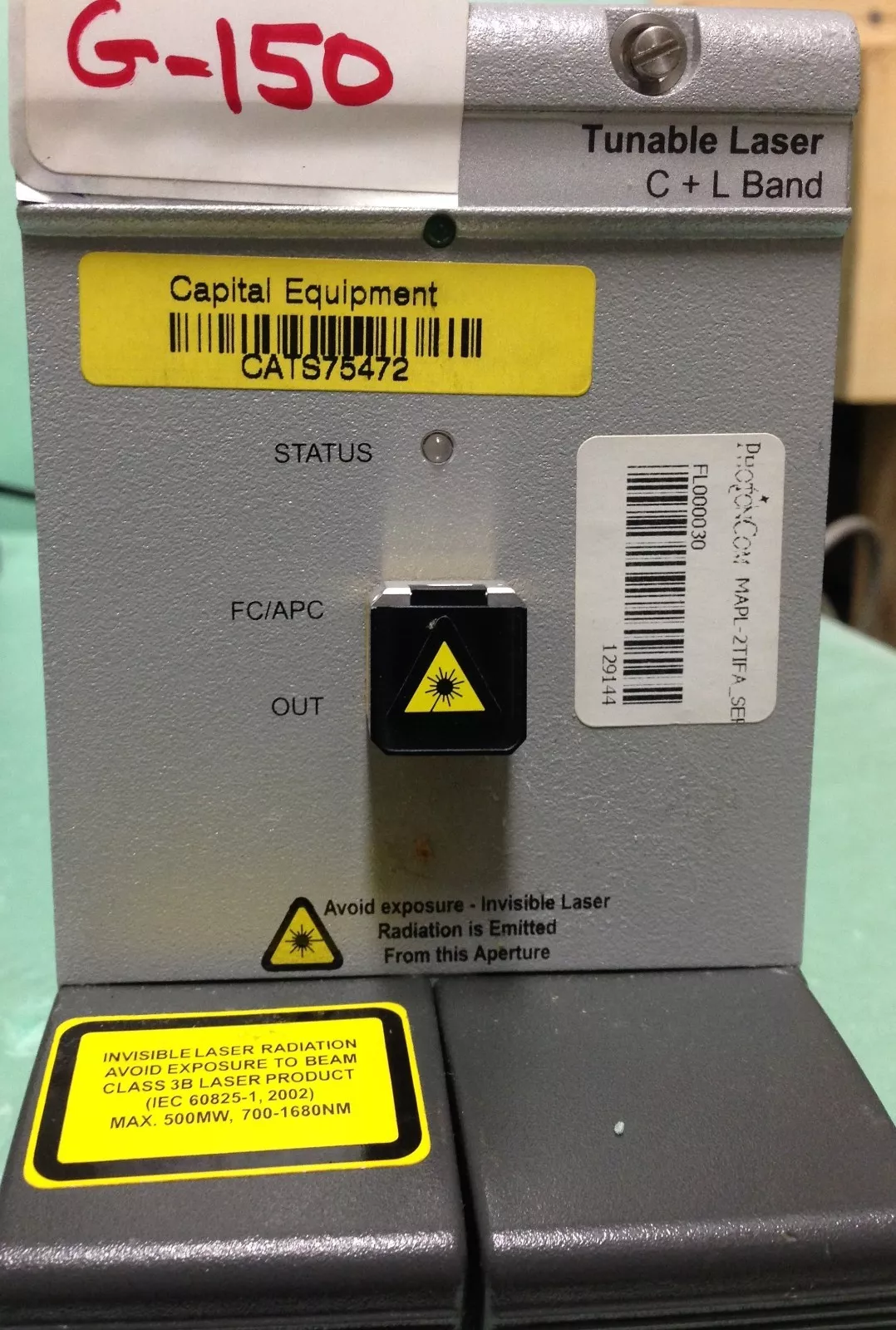 JDSU MAPL-2T1FA MAP Tunable Laser Source, C+L Band
