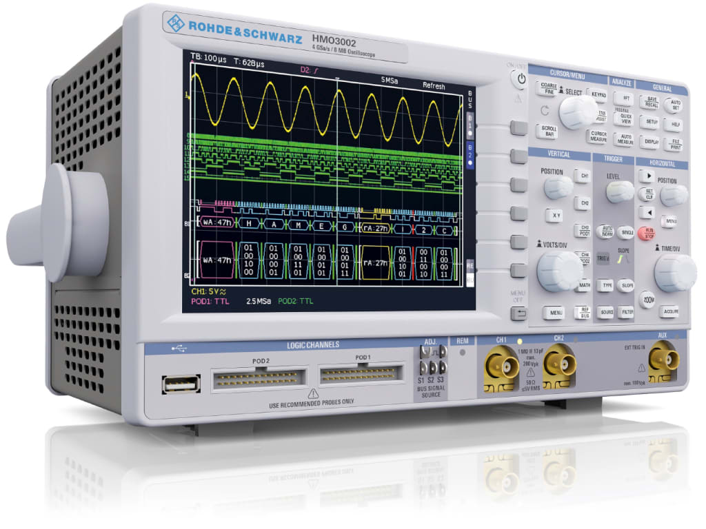 Rohde and Schwarz HMO3032 Mixed Signal Oscilloscope, 300 MHz, 2-Channel Rohde and Schwarz HMO3032 Mixed Signal Oscilloscope, 300 MHz, 2-Channel