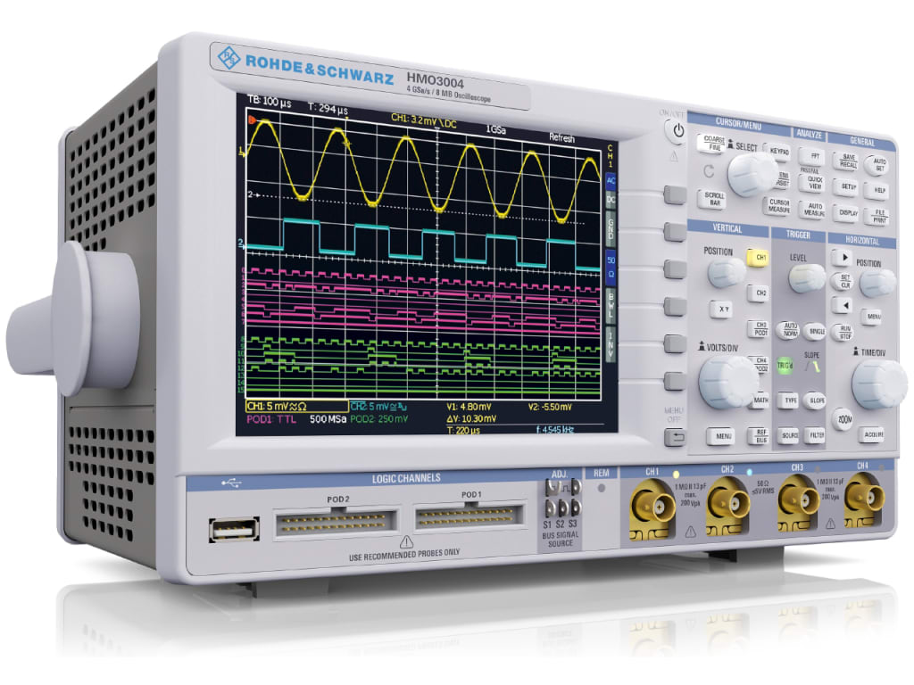 Rohde and Schwarz HMO3044 Mixed Signal Oscilloscope, 400 MHz, 4-Channel Rohde and Schwarz HMO3044 Mixed Signal Oscilloscope, 400 MHz, 4-Channel