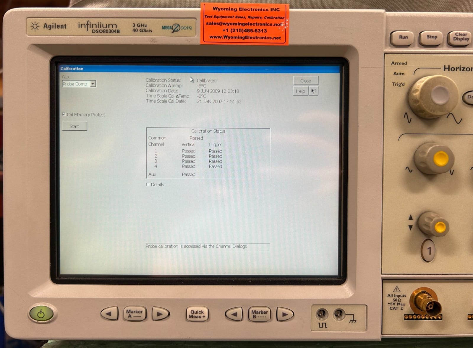 Agilent DSO80304B Digital Signal Oscilloscope 3 GHz 40GS/s W/ opt 1,3,4,9,10 Agilent DSO80304B Digital Signal Oscilloscope 3 GHz 40GS/s W/ opt 1,3,4,9,10 - Image 4