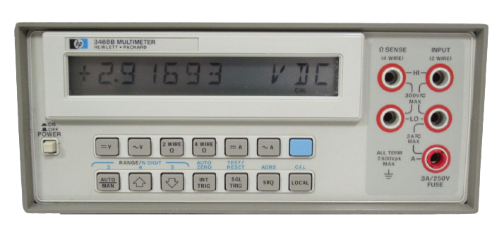 HP / Agilent 3468B 5.5 digit DMM w/ HP-IL, rack/stack case