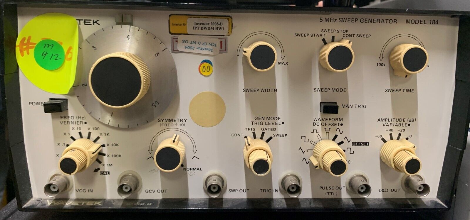 Wavetek Model 184 5MHz Sweep Generator