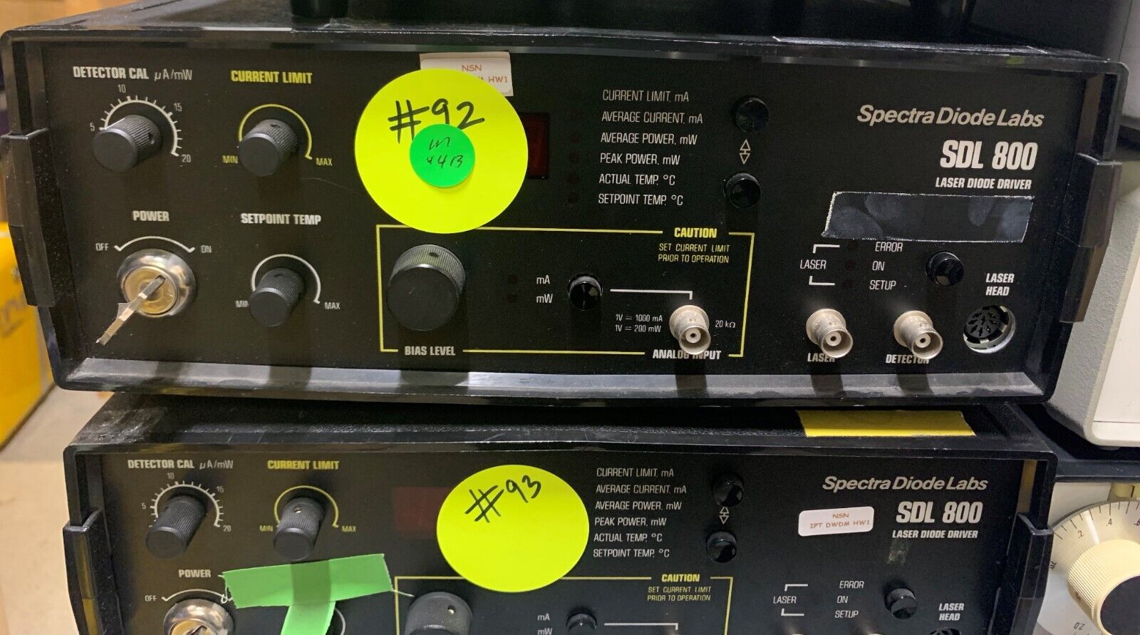 SPECTRA DIODE LABS SDL 800 LASER DIODE DRIVER
