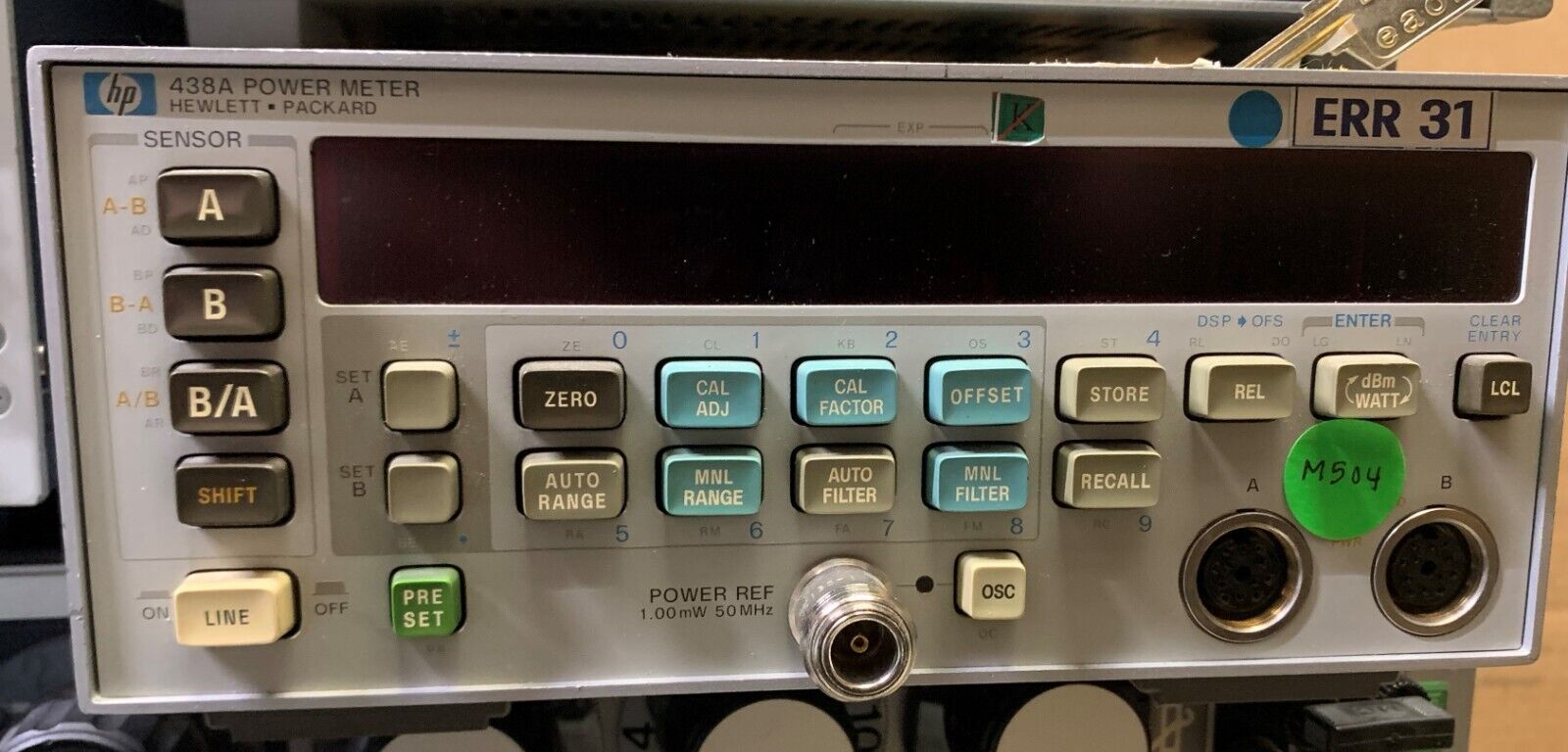 HP 438A DUAL SENSOR POWER METER