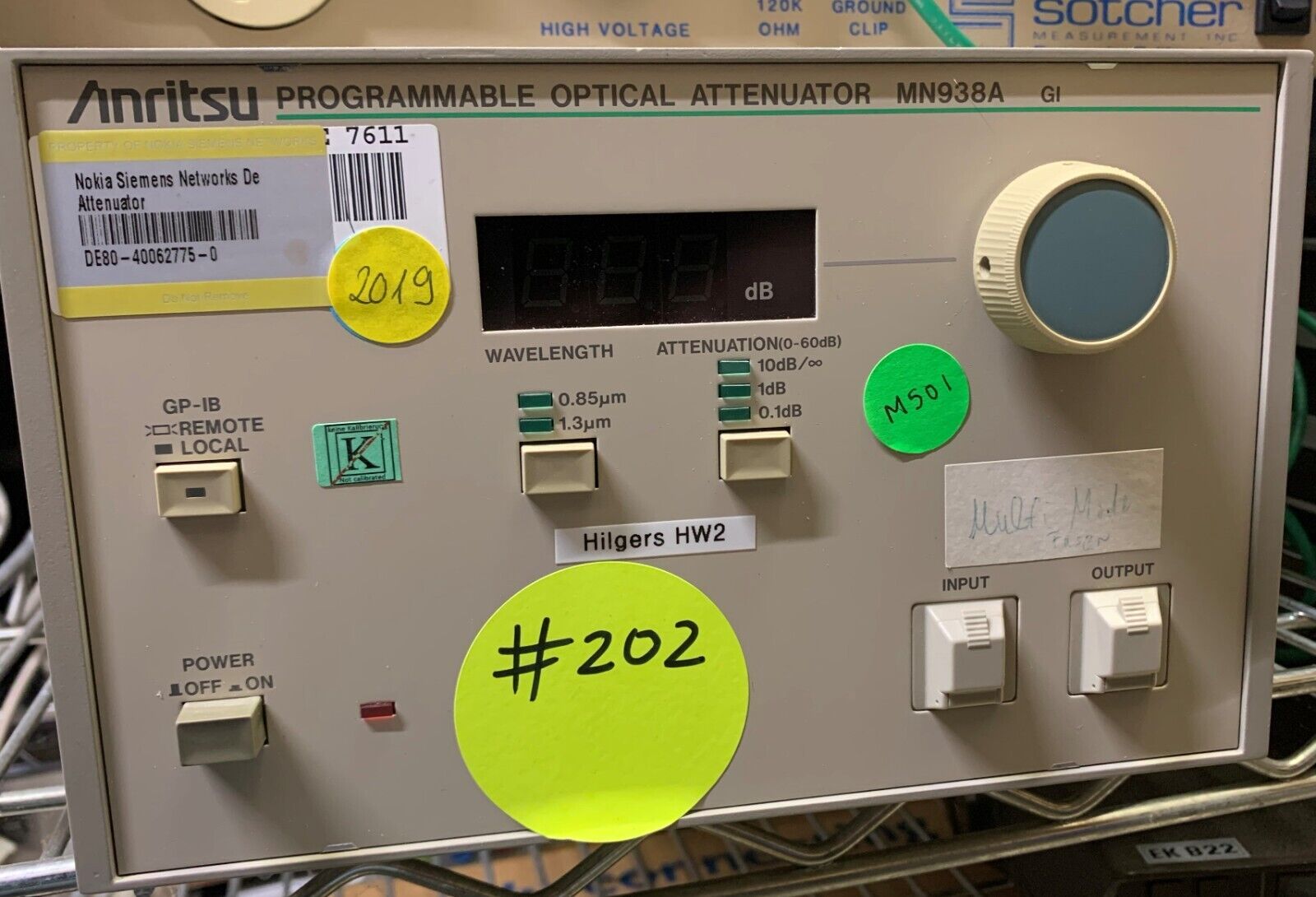 Anritsu MN938A Programmable Optical Attenuator