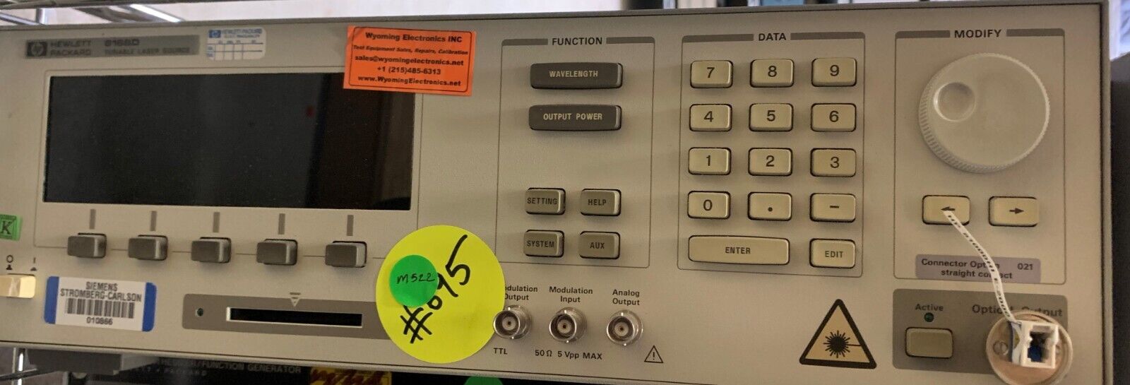 HP 8168D Tunable Laser source