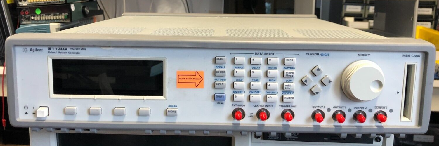 Agilent 81130A 400/660MHz Pulse/Pattern Generator w/ options 81132A x 2