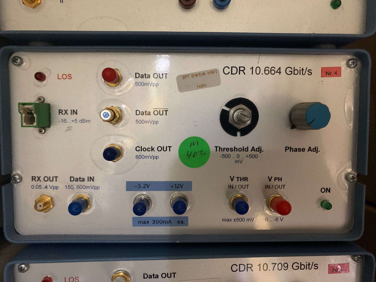 CDR  COLDER / DECODER 10.6642 Gbit/s