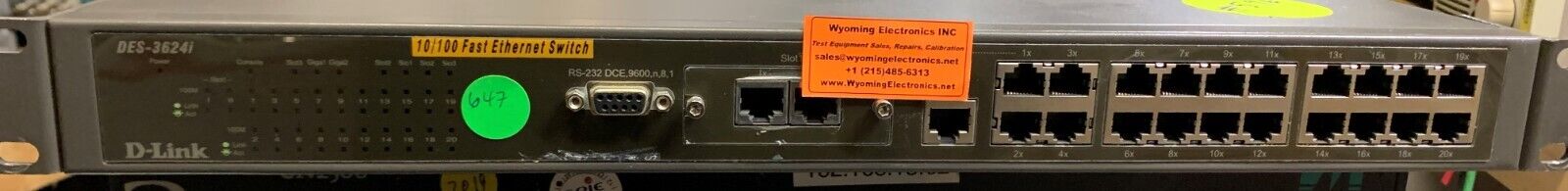 D-LINK DES-3624I 20-PORT 10/100 FAST ETHERNET SWITCH