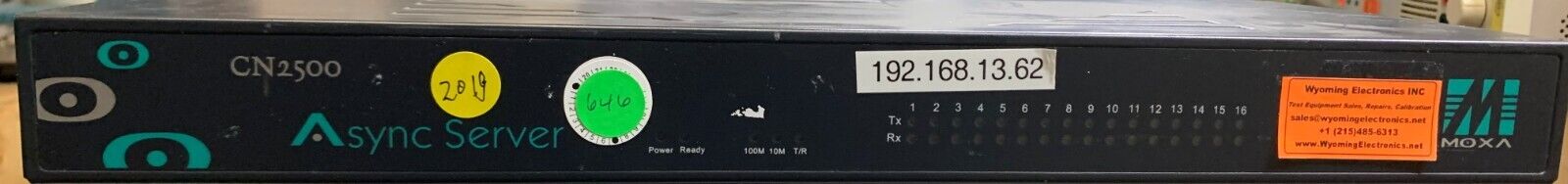 Moxa CN2500 16x Serial Port 1x 10/100Mbps ASync Communication Server